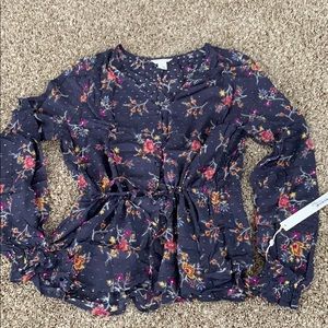 Caslon Floral Button Shirt - S